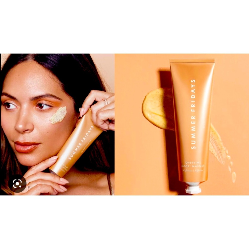 Summer Fridays Overtime Mask - Pumpkin Clarifying Face Mask - Gentle Exfoliating